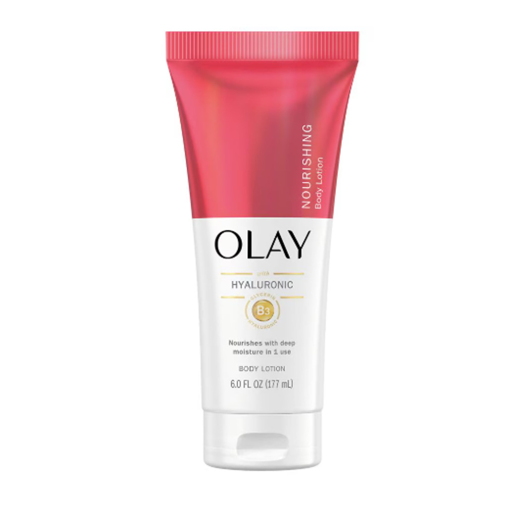Olay Nourishing Body Lotion, Hyaluronic Acid & B3 Hand & Body Lotion, 6.0 fl oz